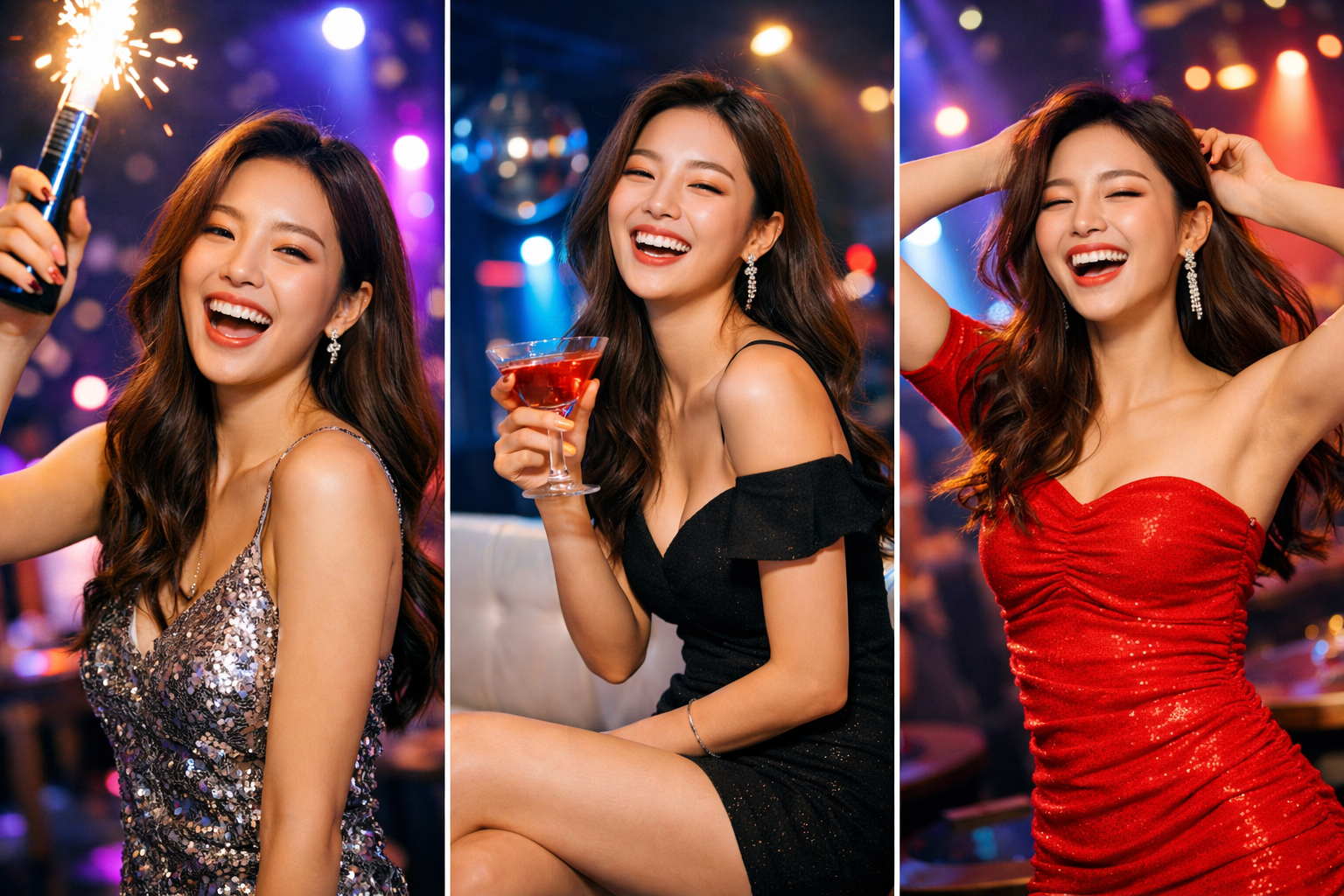 파주야당스카이돔나이트 내부 홀과 무대 조명